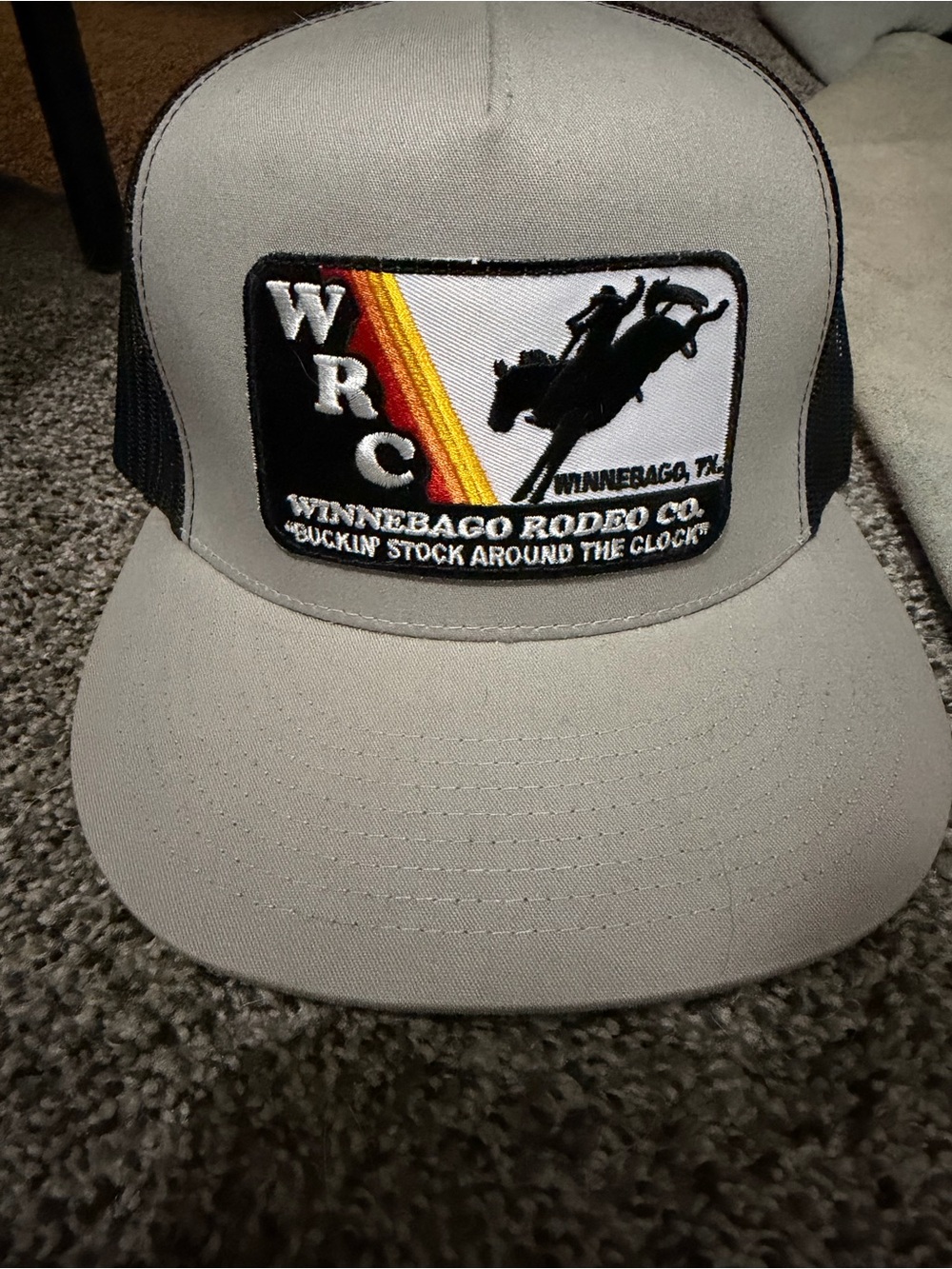 Men’s Beige and Black Trucker Hat